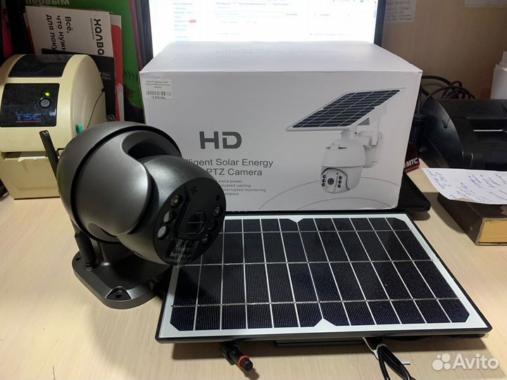 Камера видеонаблюдения Solar 4G солнечной панелью