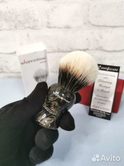 Помазок Shavemac ML3 Silvertip 2-Band