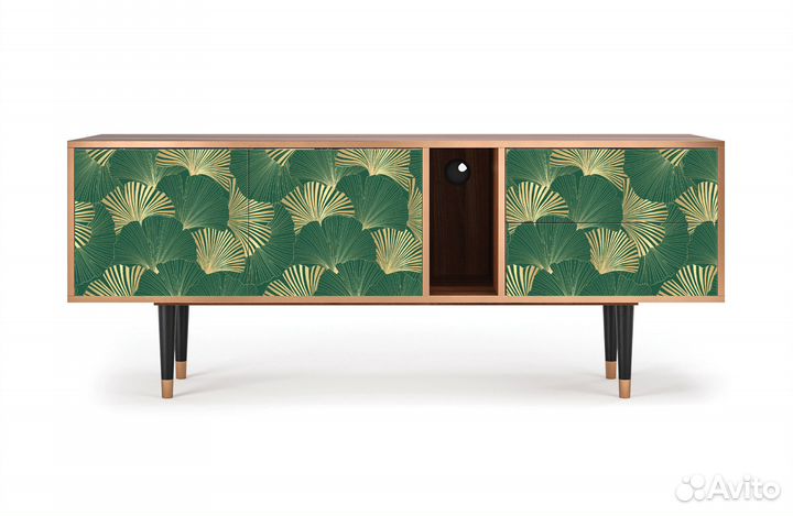 Тв-тумба T1 - Орех - Gold Ginkgo