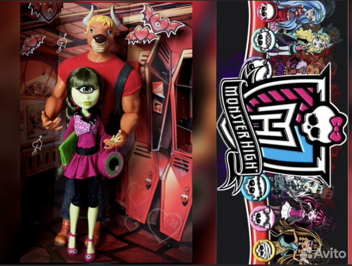 Айрис Клопс и Мэнни Таур Комик Кон Монстр Хай