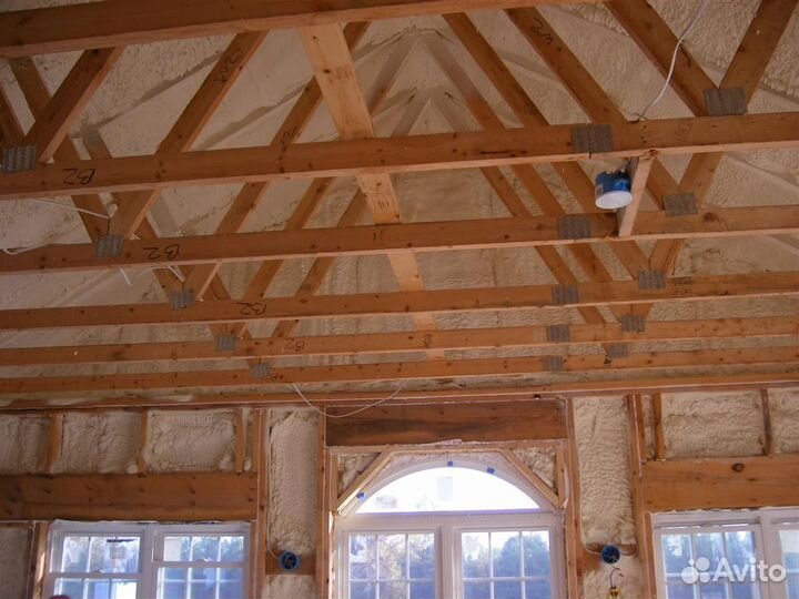 Утепление пенополиуретаном крыши дома