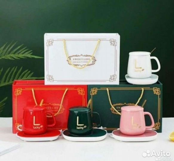 Кружка с подогревом керамическая USB