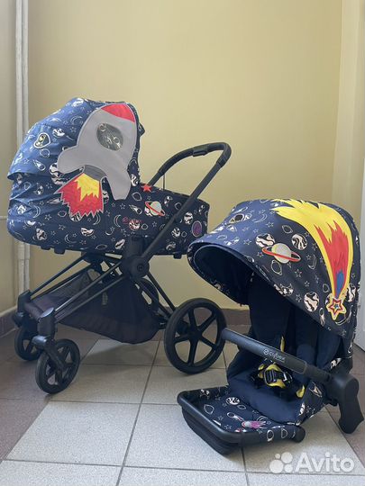 Коляска 2 в 1 Cybex Priam 3, Space rocket