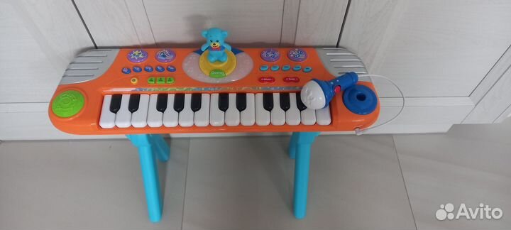 Детский синтезатор с микрофоном