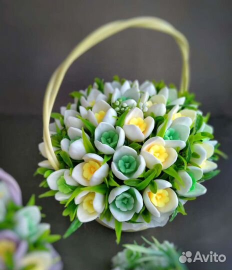 Букет цветов из мыла