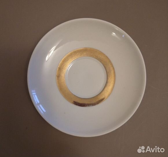 Блюдце фарфоровое чайное пфз, СССР