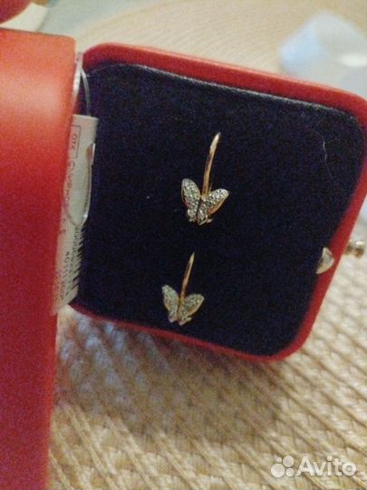 Золотые серьги детские