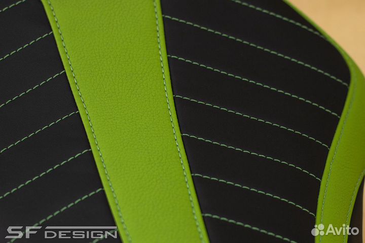 Сиденье Kawasaki Ninja 250 R 2008-2012 Black-Green