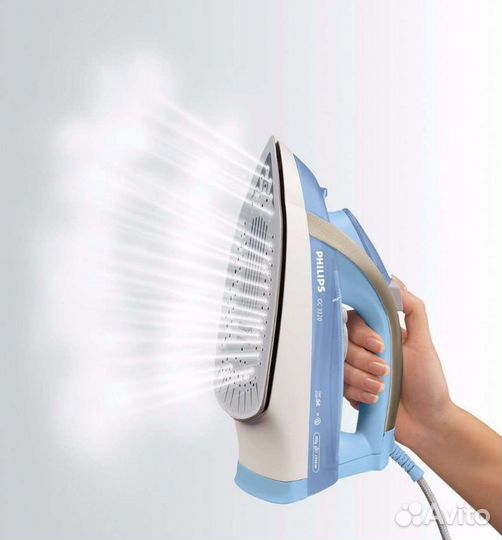 Утюг Philips GC3320, 2300Вт, голубой/ белый