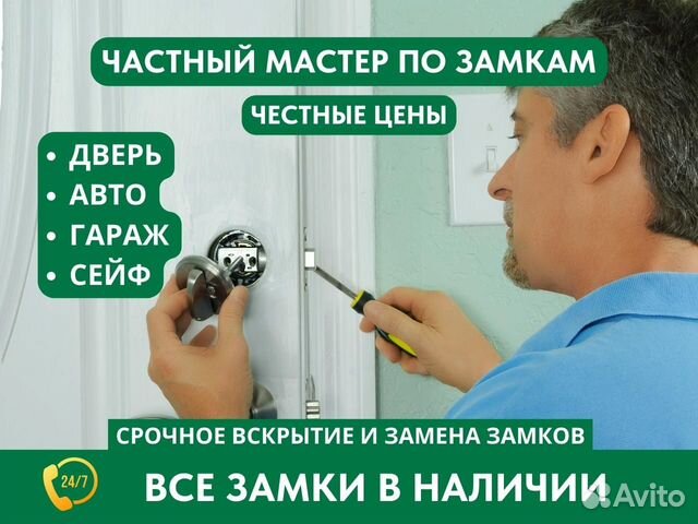 Вскрытие замков дверей,установка, замена личинки в Москве | Услуги | Авито