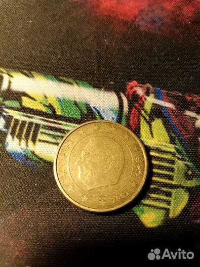 Монета 50 центов Бельгия 1992 год