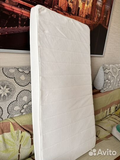 Детский матрас 120 60 Икея + бортики