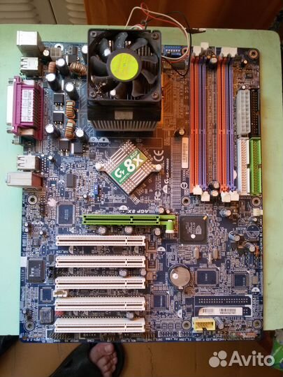 Материнская плата с процессором на запчасти