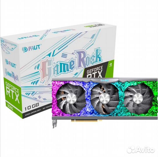 Видеокарта Palit RTX 3080 Game Rock
