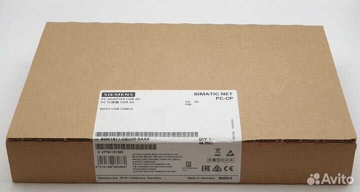 6GK1571-0BA00-0AA0 адаптер для simatic S7, USB