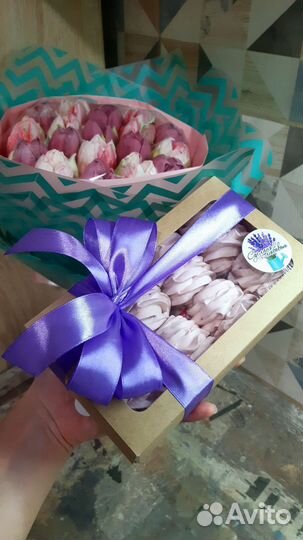 Зефир домашний натуральный, сладкий подарок