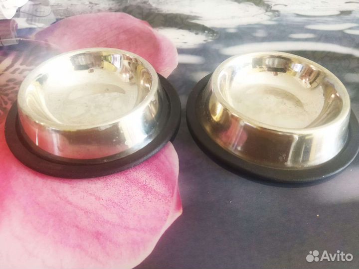 Миски для кошек металлические