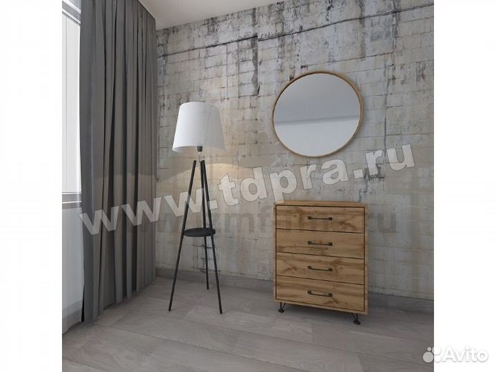 Опора малая loft 100 мм (RAL 9006) металлик