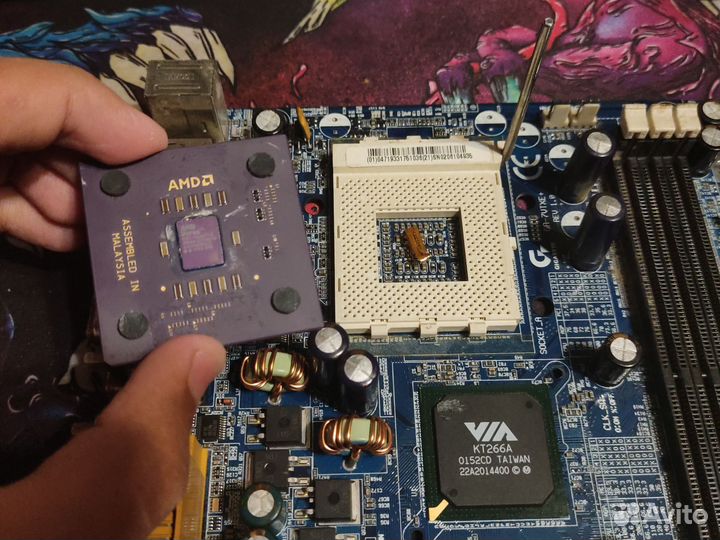 AMD duron 1999+мать 1999г socket 462