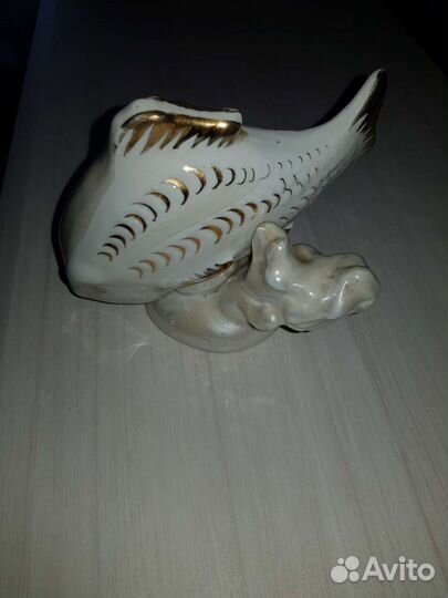 Фарфоровые статуэтки рыба карп СССР
