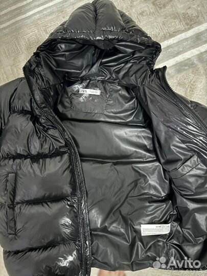 Пуховик Zara x moncler(на руках)