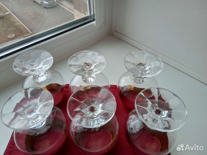 Богемия. Бокалы из чешского стекла 6 шт. СССР