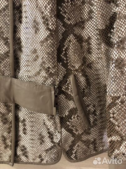 Куртка, натуральная кожа с лазерной обработкой