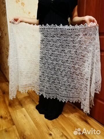 Палантин пуховый