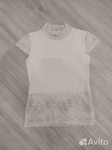 Блузка белая 122