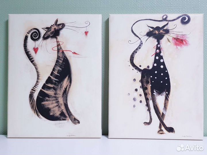 Картина. Коты. Кошки. Marilyn Robertson. Печать