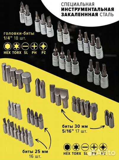 Набор инструментов 108 предметов
