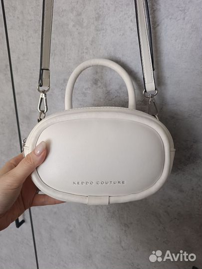 Сумка женская мини keddo couture белая