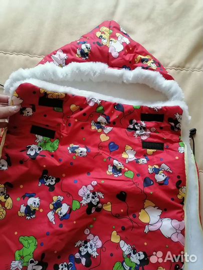 Зимний конверт в коляску новый