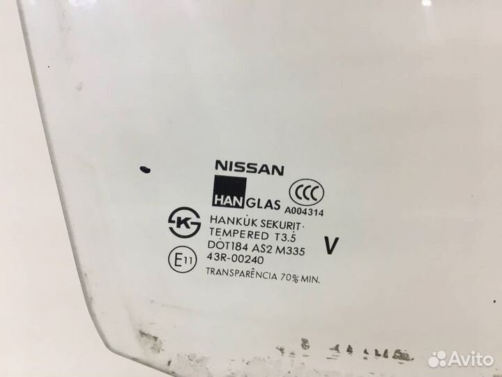 Стекло двери передней правой Nissan Almera Classic