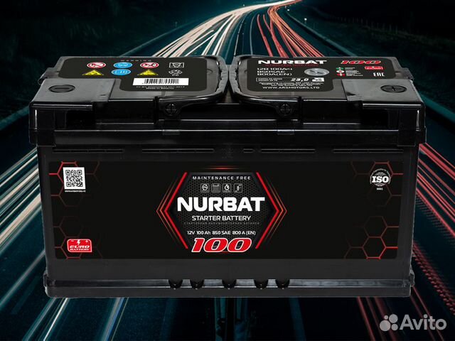 Акб 6ст-100 nurbat о.п