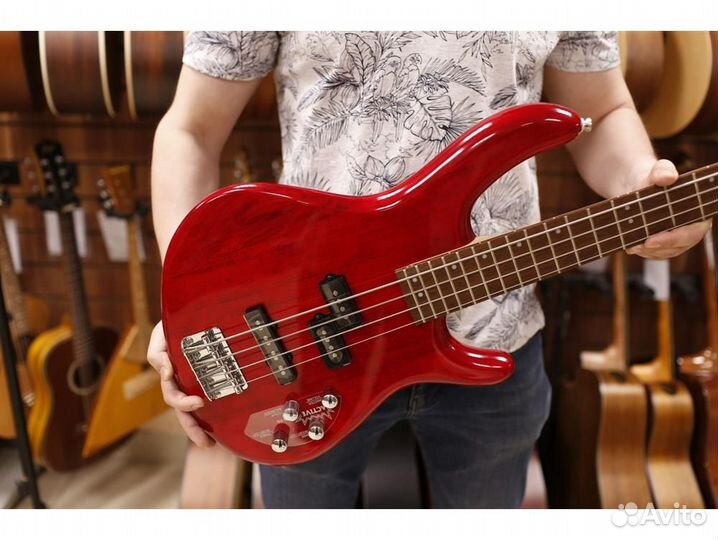 Cort Action-Bass-Plus-TR Бас-гитара, красная