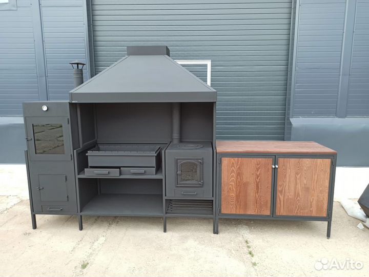 Мангальный комплекс, мангал, коптильня