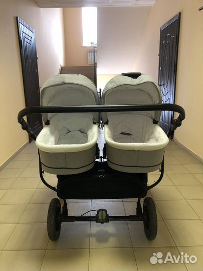Прогулочная коляска для двойни 2 в 1
