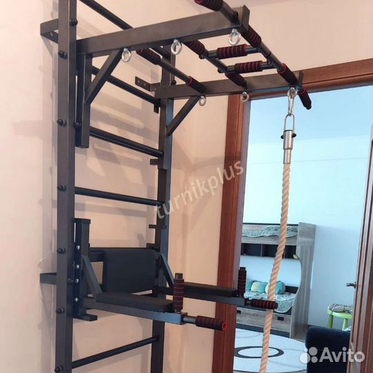 Шведская стенка усиленная турник брусья пресс