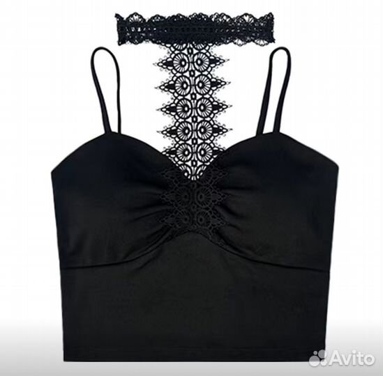Топ женский черный