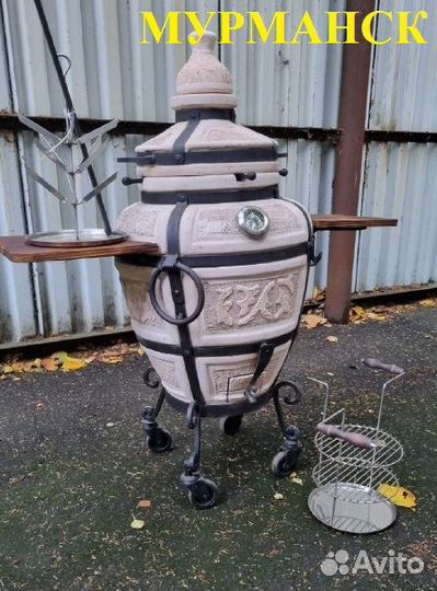 Тандыр эко глина +ноги+термодатчик+варежки