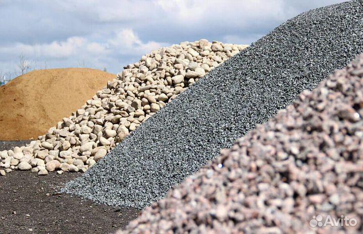 Щебень, песок, отсев с доставкой