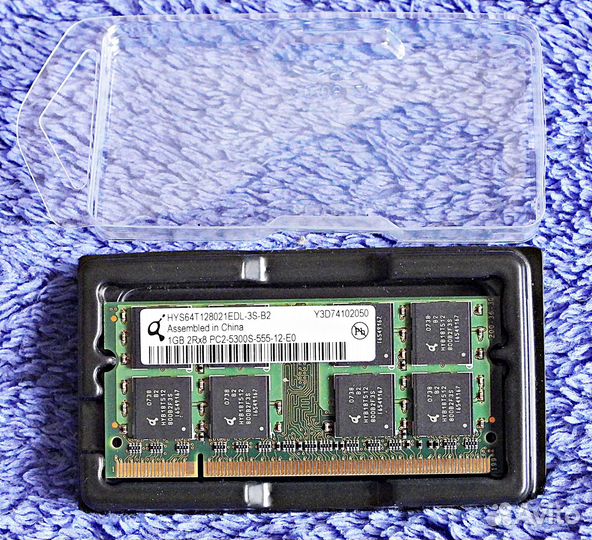 Оперативная память 2х1GB DDR2 667MHz для ноутбука