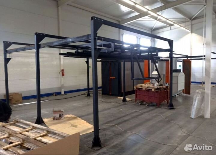 Линия порошковой покраски полукольцевая