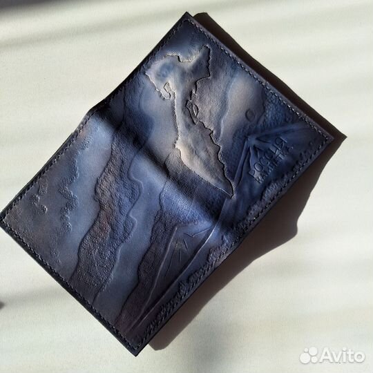 Обложка на паспорт натуральная кожа