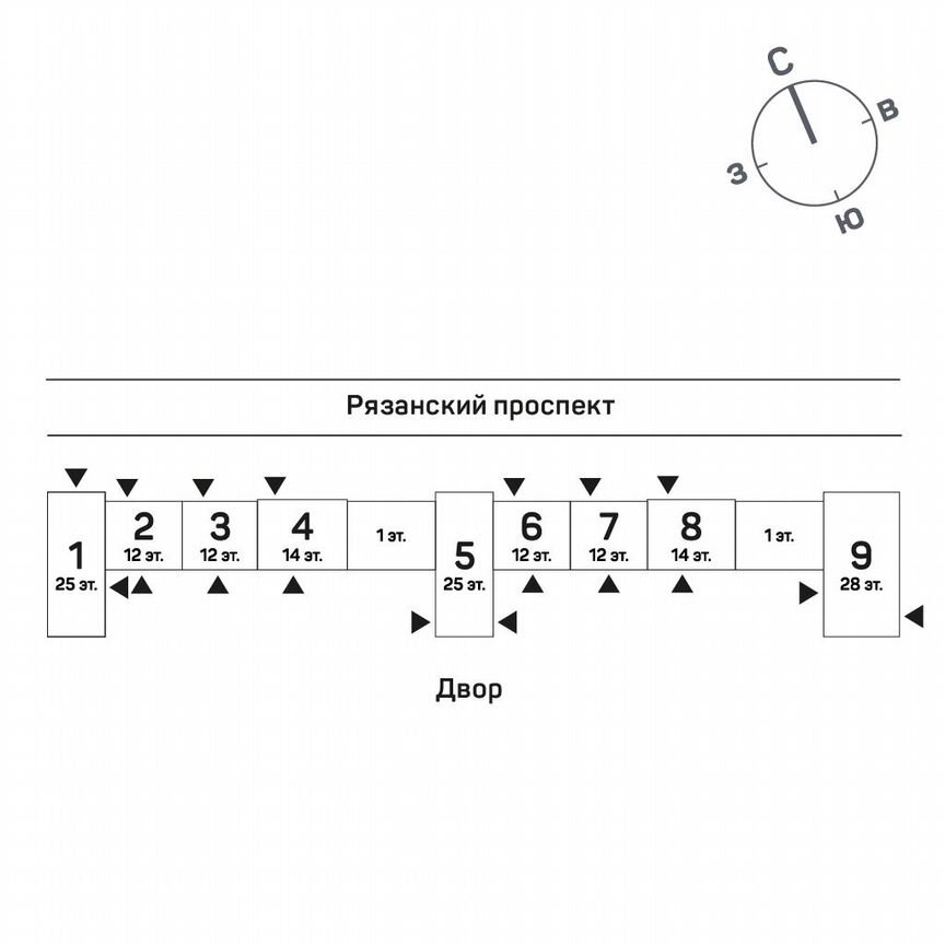 1-к. квартира, 41,2 м², 12/28 эт.