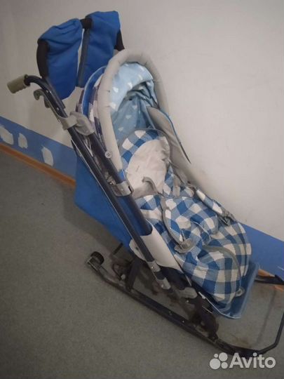 Детские санки коляска бу
