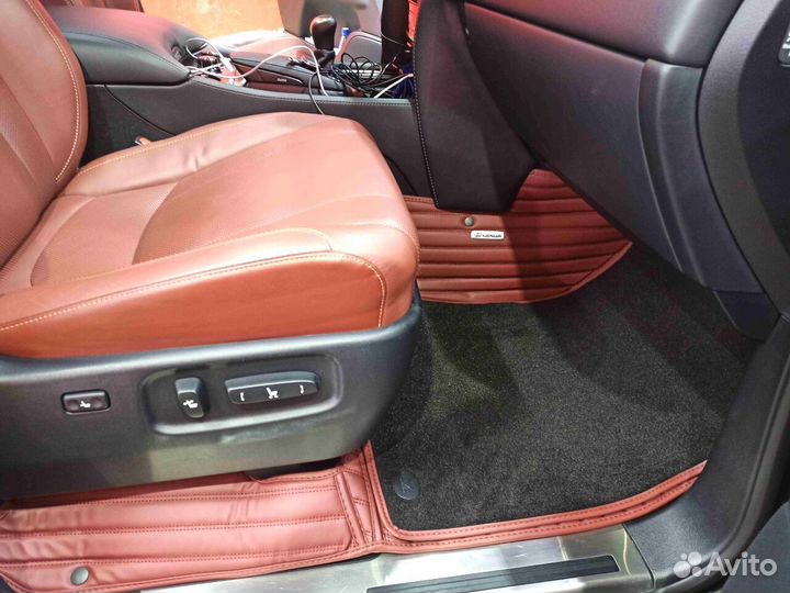 3Д (3D) коврики из экокожи lexus Лексус LX лх