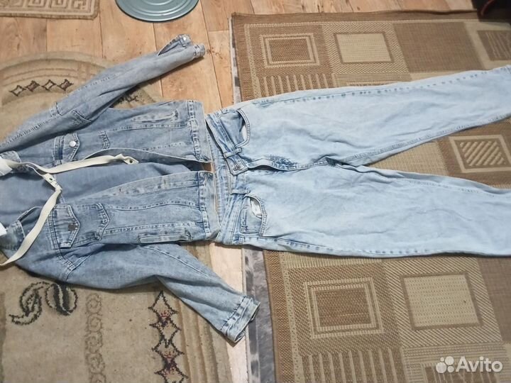 Джинсовый костюм женский50