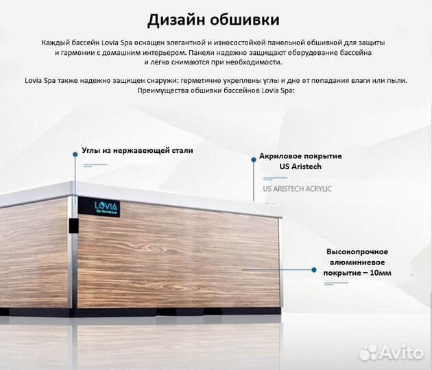 Уличный спа бассейн джакузи с подогревом L510
